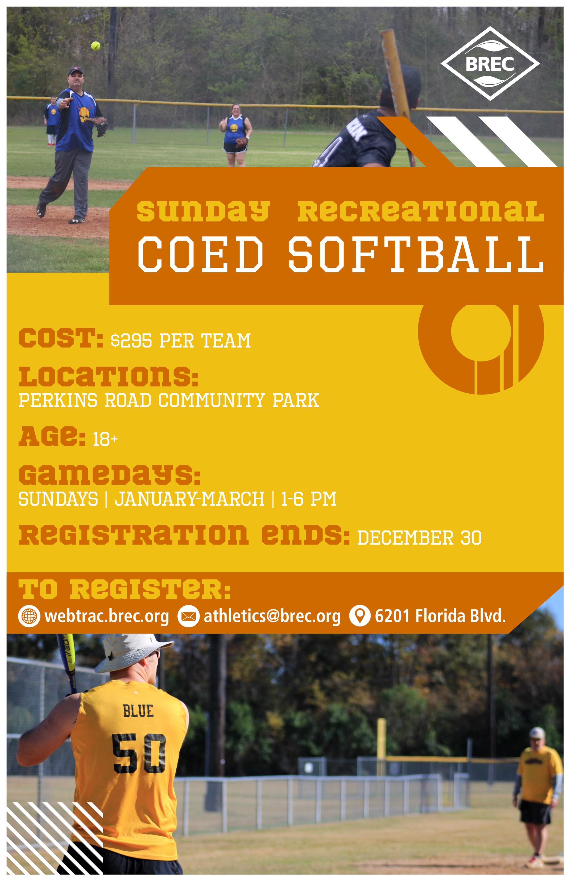 Softball | BREC - Parks & Recreation In East Baton Rouge Parish